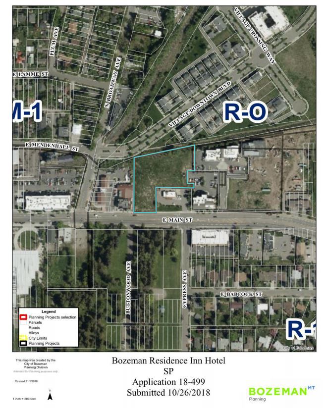 Residence Inn Bozeman map